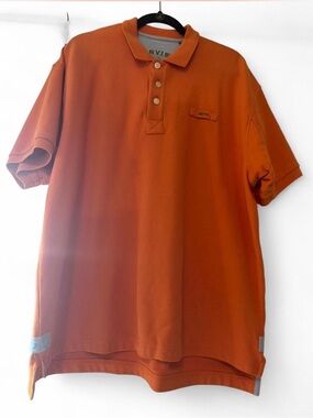 Orvis Men's Rust Orange Polo Shirt